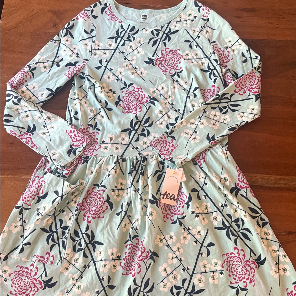 Tea Collection Floral Long Sleeve Dress